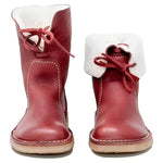 High-quality leather boots with wool for outdoor activities
