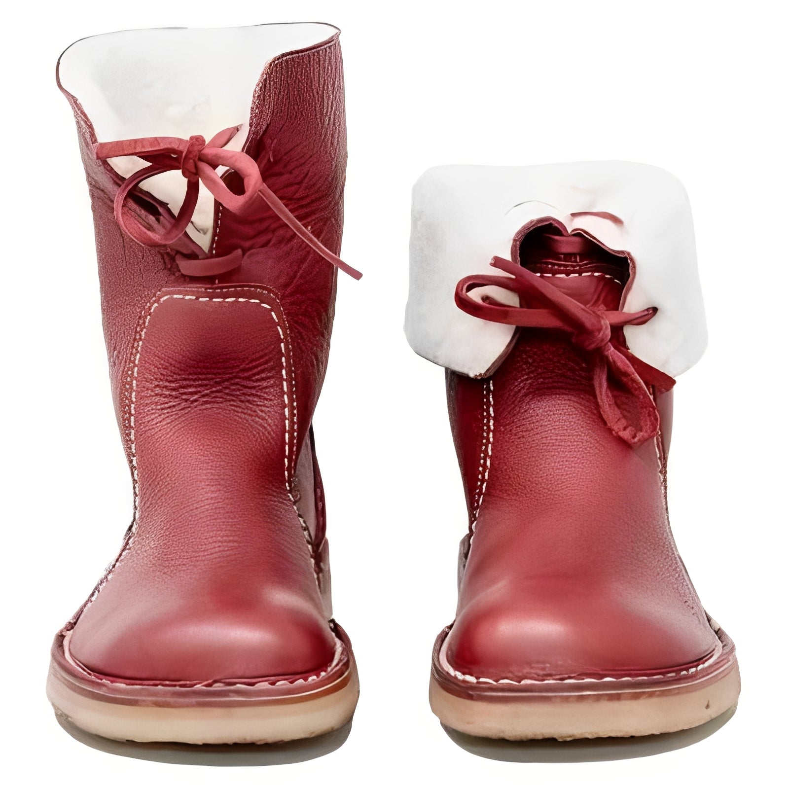 High-quality leather boots with wool for outdoor activities