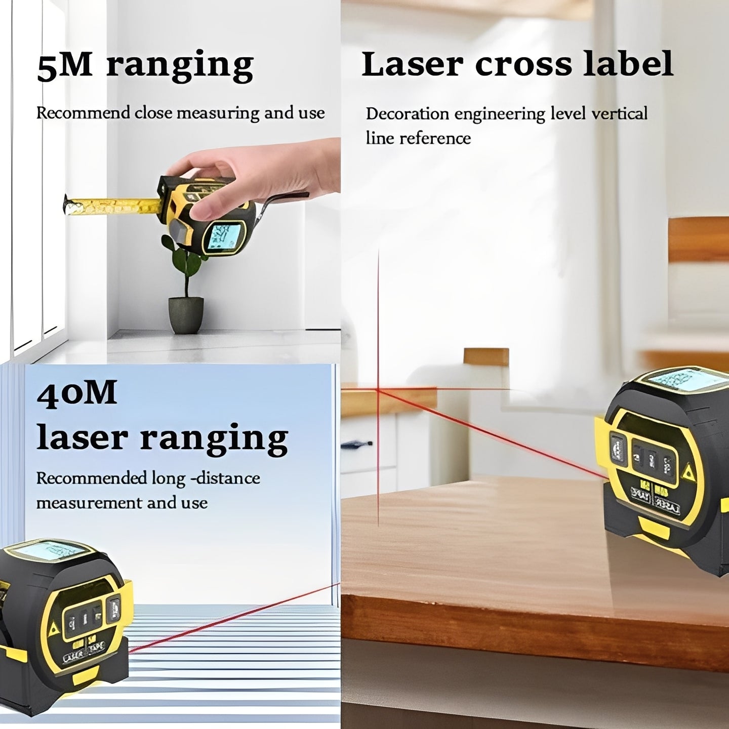 Multifunktionales Entfernungsmessgerät mit Lasertechnik