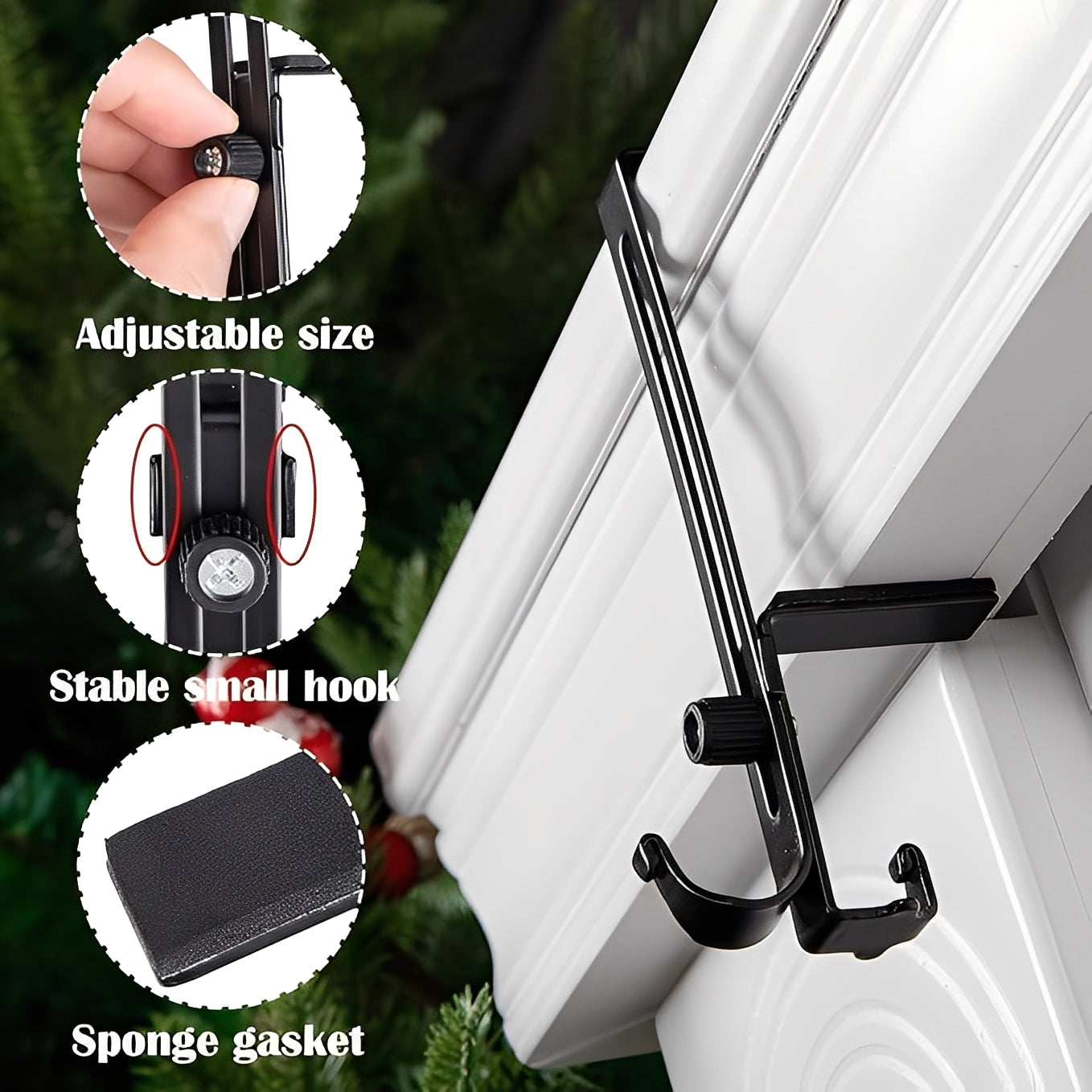 Verstellbare Haken für Weihnachtsdekoration 2-in-1 Design