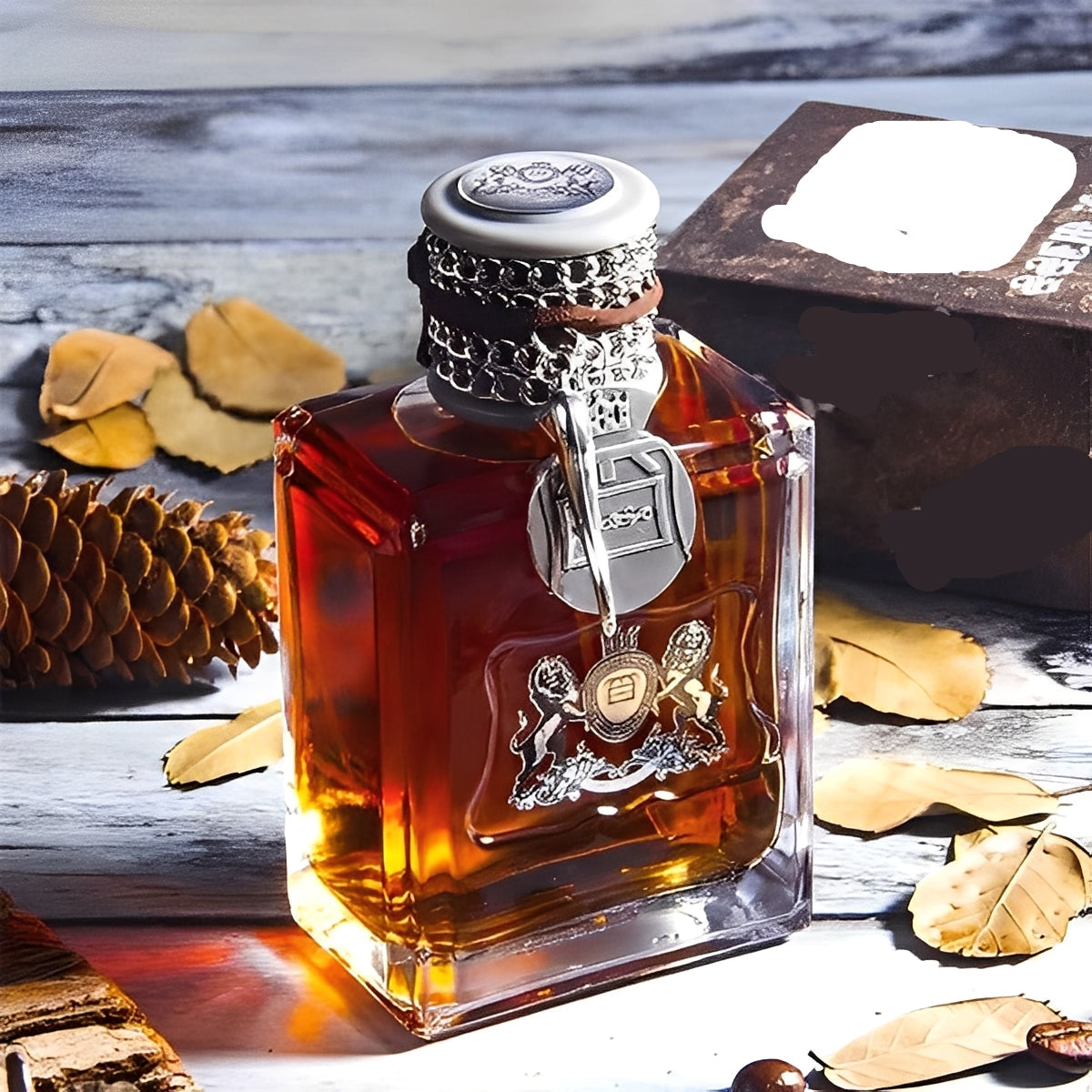 Men's perfume with an alluring fragrance spray