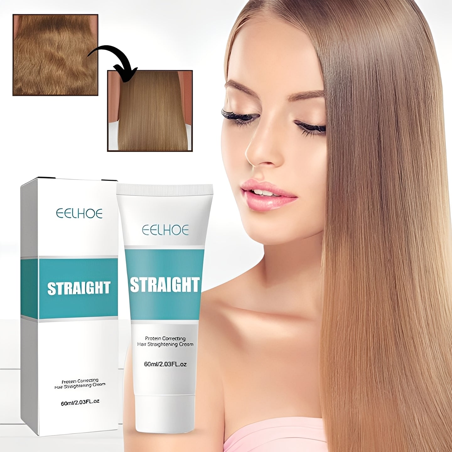 Haarcreme mit Keratinformel - 60 ml für strahlendes Haar