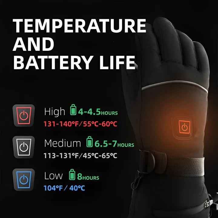 Rechargeable Electric Heated Gloves for Cold Days