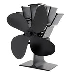 Heat-powered fan for optimal fireplace heat distribution
