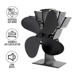 Heat-activated fan for optimal heat distribution in the fireplace
