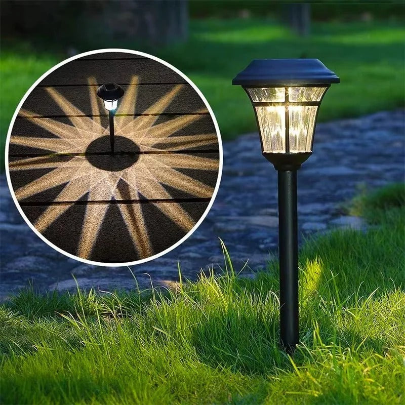 Solar Powered Outdoor LED Garden Lights, Set of 4