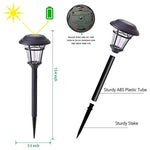 Solar Powered Outdoor LED Garden Lights, Set of 4