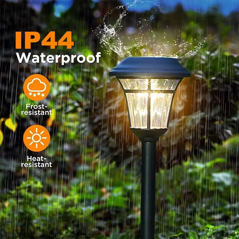 Solar Powered Outdoor LED Garden Lights, Set of 4
