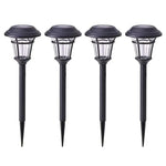 Solar Powered Outdoor LED Garden Lights, Set of 4