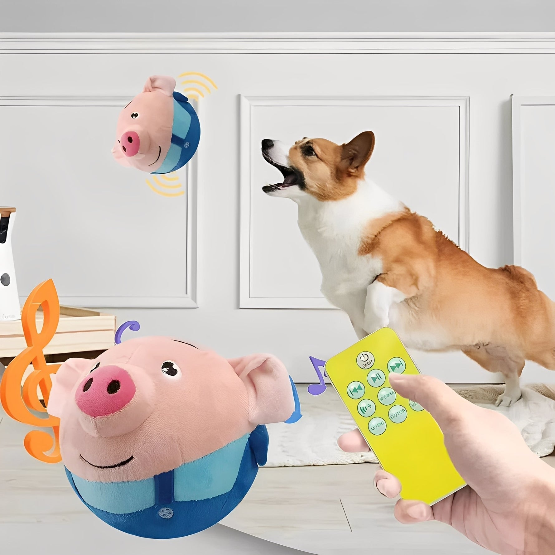Interactive play ball with music and motion sensor