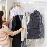 Hanging Vacuum Storage Bags for Optimal Clothing Organization, Set of 4