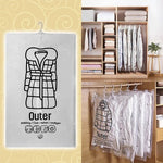 Hanging Vacuum Storage Bags for Optimal Clothing Organization, Set of 4
