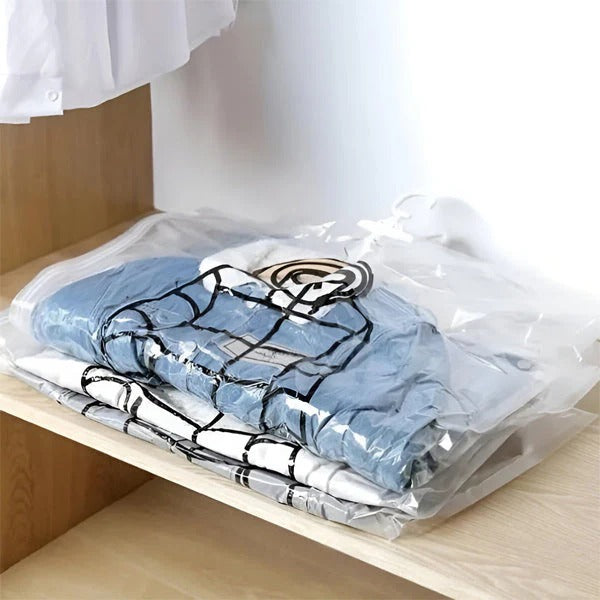 Hanging Vacuum Storage Bags for Optimal Clothing Organization, Set of 4