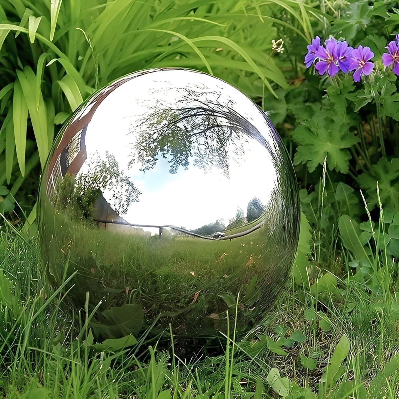 Dekorative Edelstahlkugeln für Garten und Innenräume