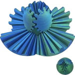Steampunk-design fidget toy with gears