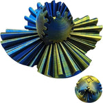 Steampunk-design fidget toy with gears