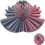 Steampunk-design fidget toy with gears