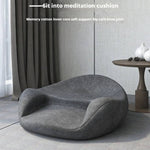 Round meditation cushion with adjustable foam core