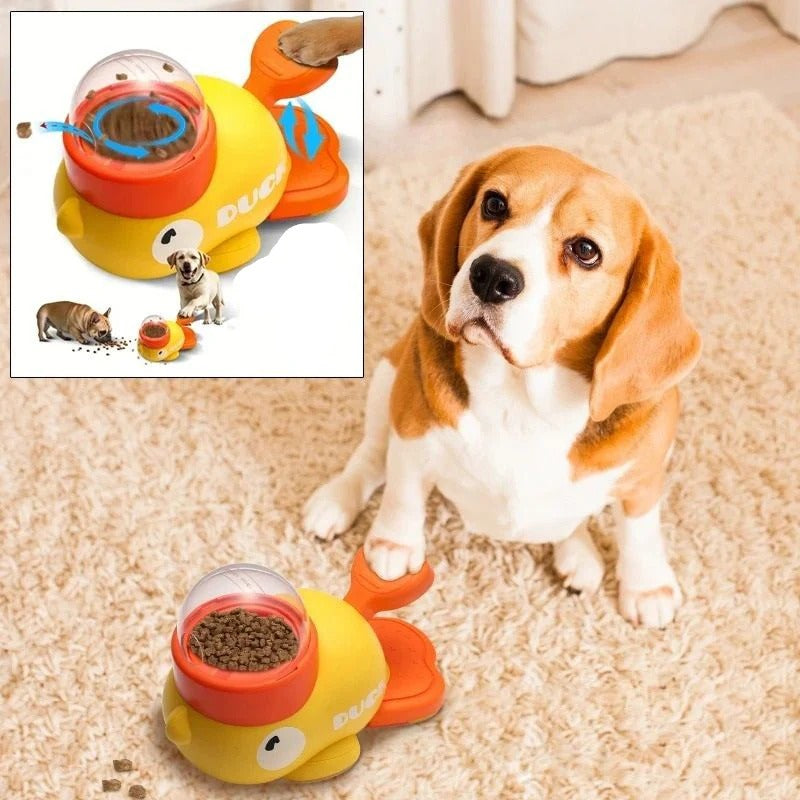 Interaktiver Futterspender im Entenformat für Hunde