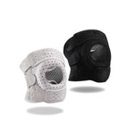 Knee pads with adjustable straps for sports and exercise