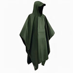 Leichter Regenponcho mit Kapuze und Aufbewahrungstasche