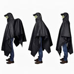 Leichter Regenponcho mit Kapuze und Aufbewahrungstasche