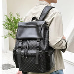 Eleganter Rucksack aus Leder für Laptop und Reisen