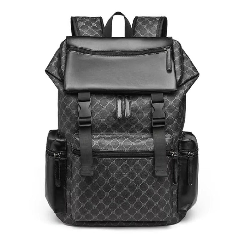 Eleganter Lederrucksack für Laptop und Reisen