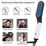 Compact Styling Brush for Beards with Ceramic Heating Technology