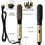 Compact Beard Straightening Brush with Ceramic Heating