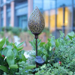 Solar-powered droplet light for garden lighting and decoration