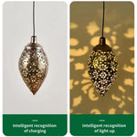 Solar-powered droplet light for garden lighting and decoration