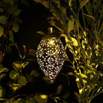 Solar-powered droplet light for garden lighting and decoration