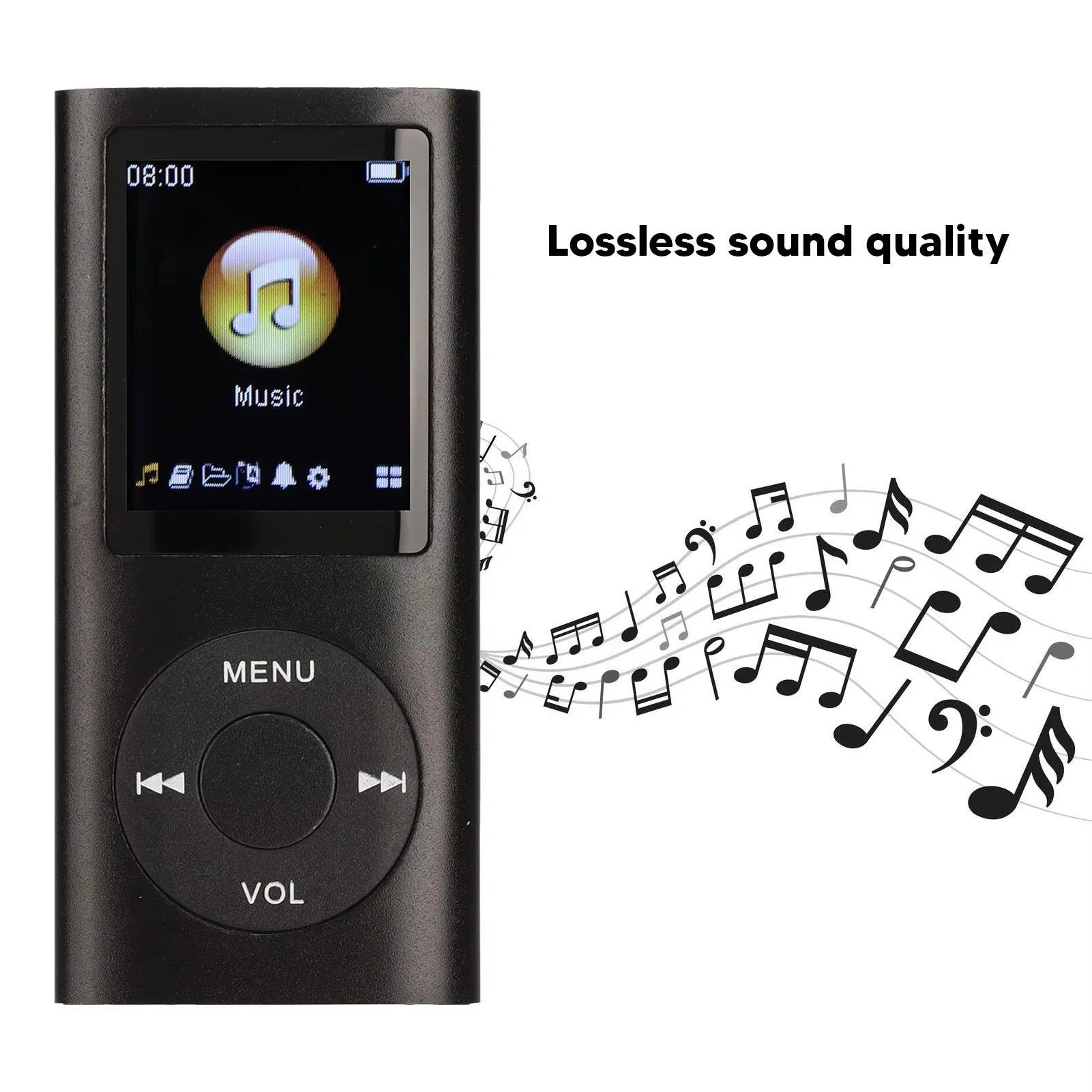 Kompakter MP3-Player mit 1,8 Zoll LCD-Bildschirm und Videofunktion