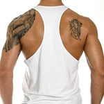Herren Tanktop aus Baumwolle mit Y-Rücken für Fitness