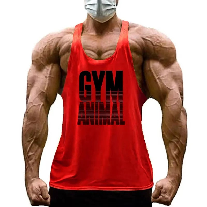Herren Tanktop aus Baumwolle mit Y-Rücken für Fitness