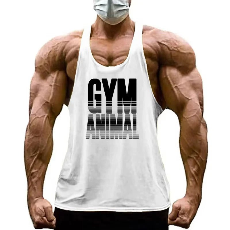 Men's Cotton Y-Back Gym Tank Top