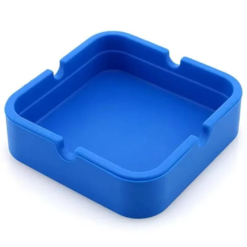 Praktischer Silikon-Aschenbecher mit Tragetasche