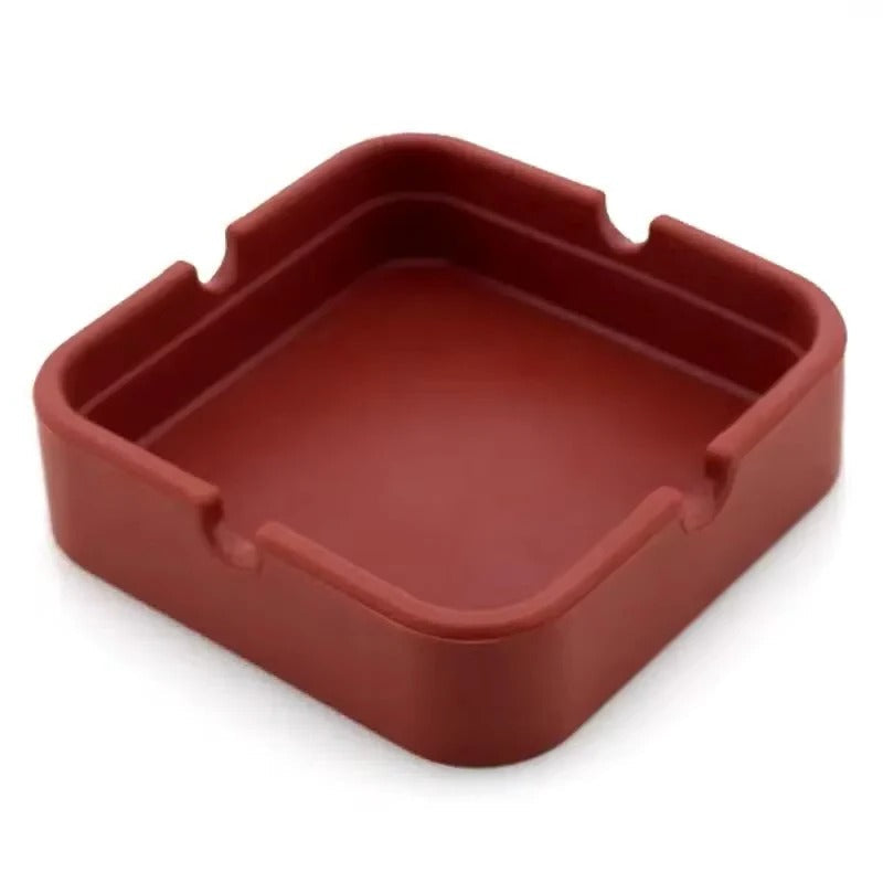 Praktischer Silikon-Aschenbecher mit Tragetasche