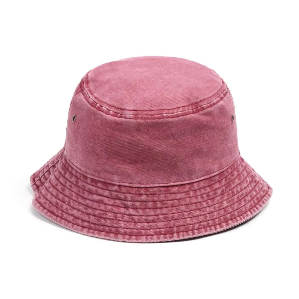 Foldable denim bucket hat for relaxed style and comfortable wear