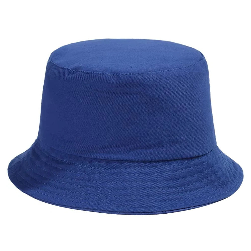 Foldable denim bucket hat for relaxed style and comfortable wear