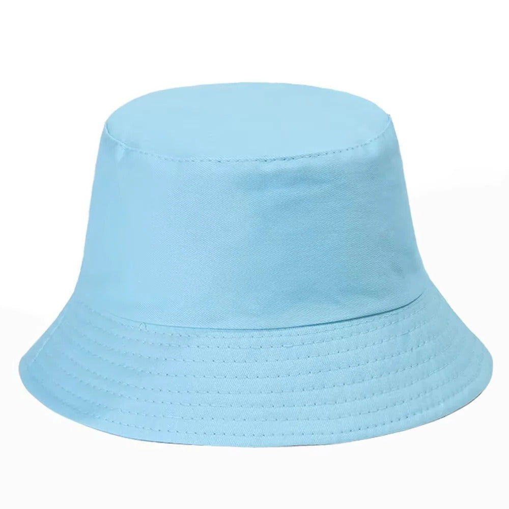 Foldable denim bucket hat for relaxed style and comfortable wear
