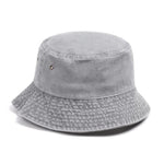 Foldable denim bucket hat for relaxed style and comfortable wear