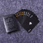 Elegant Black and Gold Card Game for Cozy Evenings