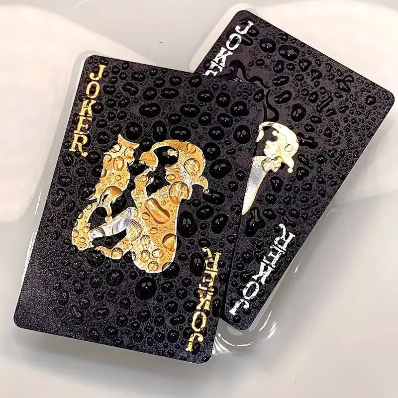 Elegant Black and Gold Card Game for Cozy Evenings