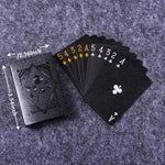 Elegant Black and Gold Card Game for Cozy Evenings