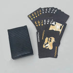 Elegant Black and Gold Card Game for Cozy Evenings