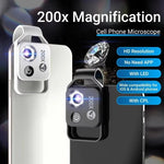 Tragbare 200X Smartphone Mikroskop Linse mit Universalklemme