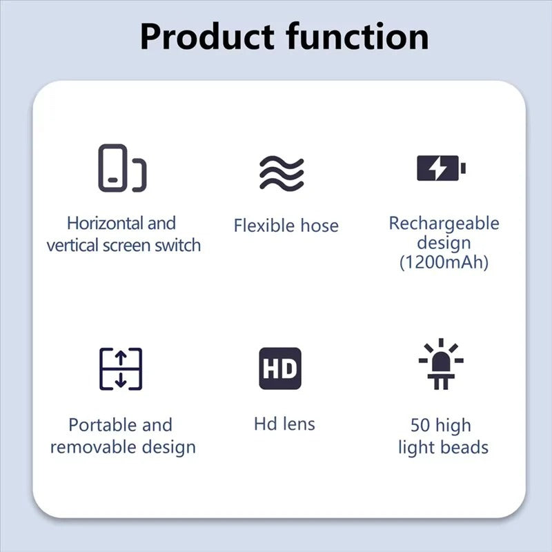 Adjustable Hands-Free Magnifier with LED Illumination and 5x Magnification