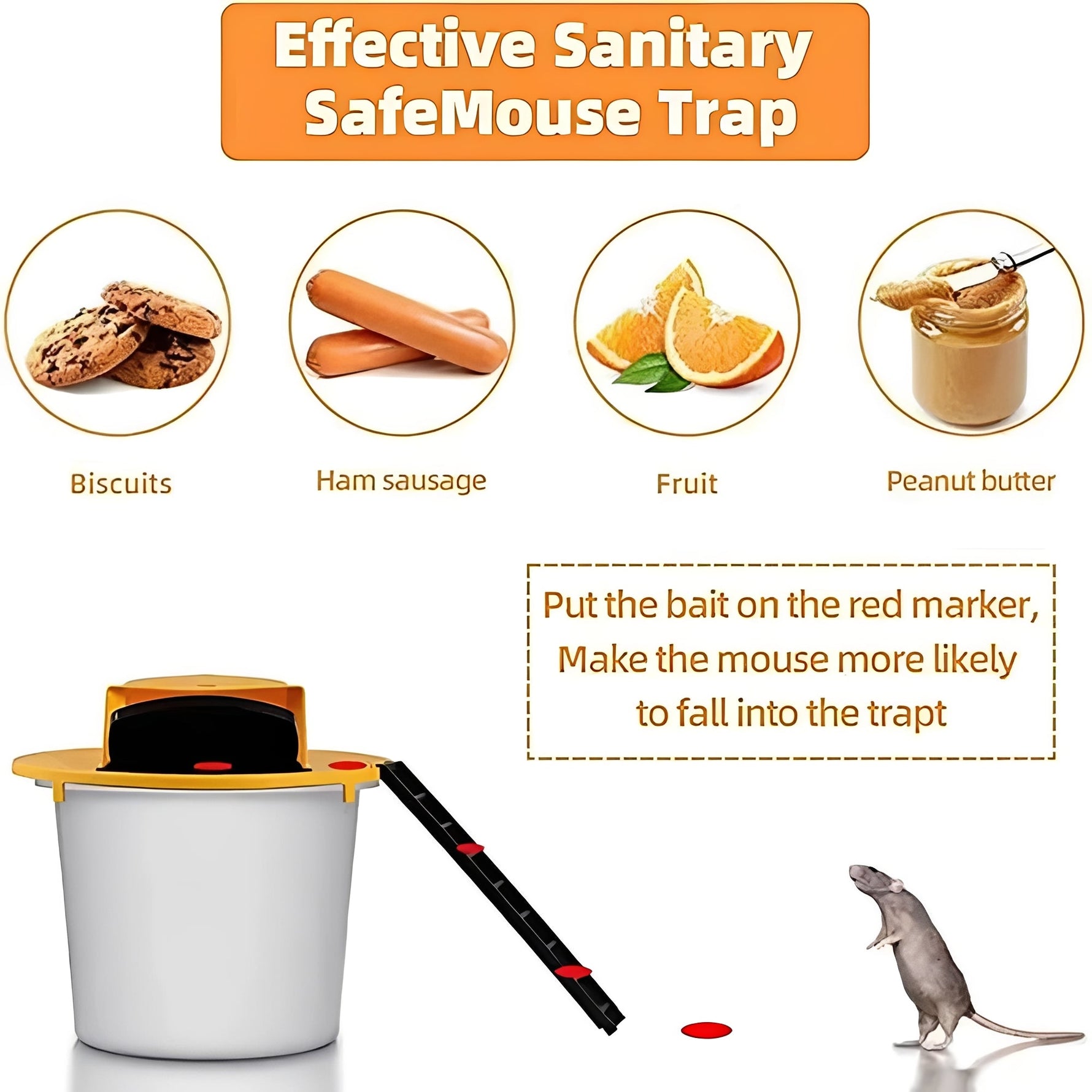 Automatic Mouse Trap Lid for 5-Liter Buckets